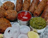 A picture of step 4 of Soya Chunks KaBaB.