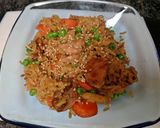 A picture of step 12 of Chicken Rice One Skillet.