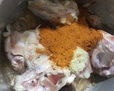 A picture of step 1 of Mutton and potato Biryani.