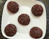 A picture of step 4 of Eggless Tutti Frutti Red Velvet Cookies.