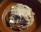 Foto del paso 5 de la receta: Hamburguesa con patata rellena de jamón y queso a los cuatro quesos
