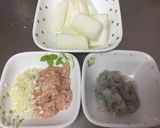 A picture of step 2 of Steamed Fried Wantan with Gourd Melon (Tougan).