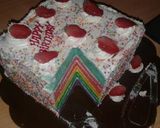 Foto langkah ke 8 dari resep Rainbow cake kukus ny.liem super lembut.