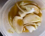 A picture of step 2 of New Onion Pickles.