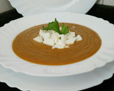 Foto del paso 6 de la receta: Crema de verduras y carne con queso burgos