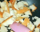 A picture of step 3 of Bread halwa.