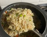 A picture of step 4 of Beans Pulao.