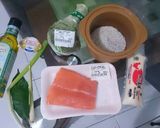 Foto langkah ke 1 dari resep MPASI 7 bulan - Bubur Salmon + Brokoli & Tofu (with Slow Cooker).