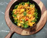 A picture of step 9 of Satvik mixed vegetable.