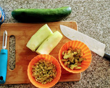 Foto del paso 1 de la receta: Sushi de pepino relleno con ensalada de atún