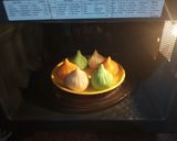 A picture of step 5 of Colourful suji modak.