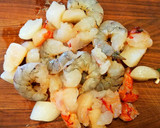 A picture of step 2 of Mike's Creamy Stacked Seafood Chowder.