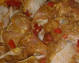 A picture of step 1 of Chicken curry.