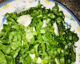 A picture of step 3 of White rice with miyan alayyahu.