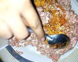 A picture of step 4 of Kachy Qeemy Ke Kabab.