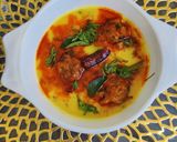A picture of step 6 of Punjabi Pakora Kadhi.