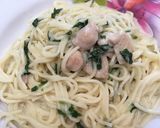 Foto langkah ke 4 dari resep Spaghetti with Creamy Chicken Spinach Sauce.