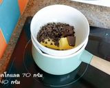 รูปขั้นตอนการทำที่ 1 ของ บราวนี่ทาร์ตหน้าฟิล์ม สูตรหวานน้อย #หม้ออบลมร้อน