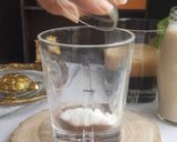 A picture of step 2 of SOY MILK ICED MOCHA (VEGAN).