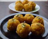 A picture of step 4 of Boondi Laddu.
