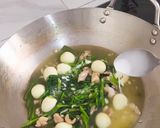 Foto langkah ke 3 dari resep Kangkung Cah Telur Puyuh.