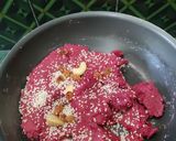 A picture of step 5 of Beetroot Ladoos.