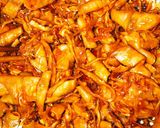 Hình bước làm 5 của món Mực ngào sa tế