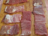 Brochetas de solomillo de cerdo con queso rebozado