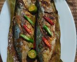 Gambar langkah 5 resipi Kembung Bakar Pes Tomyam.