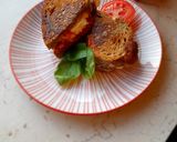 A picture of step 4 of Burrata and tomato toast.