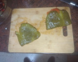 Foto del paso 3 de la receta: Cinta de lomo en escabeche con pimiento asado y papas fritas