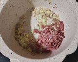 Foto langkah ke 2 dari resep Mpasi Daging Bayam Tahu (6 bln).