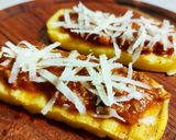 A picture of step 4 of Polenta Bruschetta.
