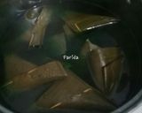 Foto langkah ke 4 dari resep Lupis Ketan Pandan (irit gas).