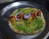 A picture of step 21 of Masala paneer Kathi roll.