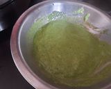 A picture of step 2 of Spinach dhokla.