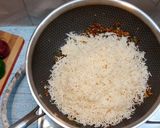 A picture of step 3 of Vegetable Fried Rice.