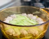 Hình bước làm 3 của món Canh Dưa Hấu Non Nấu Giò Sống