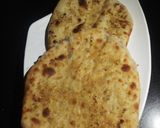 A picture of step 6 of Heathy Onion stuffed kulcha whole wheat garlic butter.