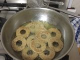 Doughnut shaped wheat flour Farsi puri#deepfriedsnacks