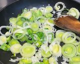 A picture of step 2 of Feta and greens frittata.
