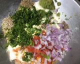A picture of step 2 of Veg masala omelette.