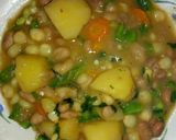 A picture of step 6 of Githeri with potatoes #4 weeks challenge#.