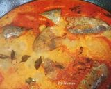 Gambar langkah 5 resipi Gulai Kari Ikan Tongkol.