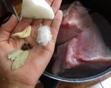 Foto del paso 1 de la receta: Tortitas de pierna de cerdo