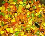A picture of step 7 of Sweet corn chaat with vegetables by sasmita Choudhury.