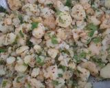 A picture of step 2 of Street style Aloo Samosa with three spices.