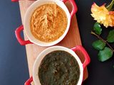 Trio Chutneys - Coconut, Peanut and Coriander Chutney dips