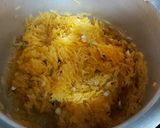 A picture of step 1 of Zarda sweet rice.