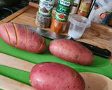 Grill csirkemell őszi mártásban és hasselback krumplival recept fázis 1 fotója